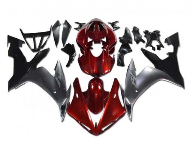 Carenagens Moto Yamaha YZF R1 2002-2003 - Vermelho Prata Preto