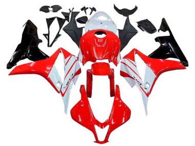 Carenagem Moto Honda CBR600RR 2007-2008 - Branco Vermelho Preto Brilhante