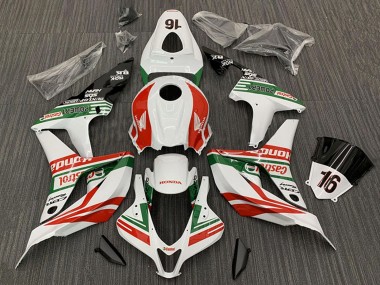 Carenagens Moto Honda CBR600RR 2007-2008 - Branco Vermelho Verde Preto Brilhante Castrol 16
