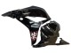 Carenagens Moto Honda CBR600RR 2009-2012 - Branco Cherry Blossom Preto Brilhante