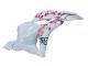 Carenagens Moto Honda CBR600RR 2009-2012 - Branco Cherry Blossom Preto Brilhante