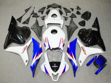 Carenagem Moto Honda CBR600RR 2009-2012 - Branco Azul Preto Brilhante