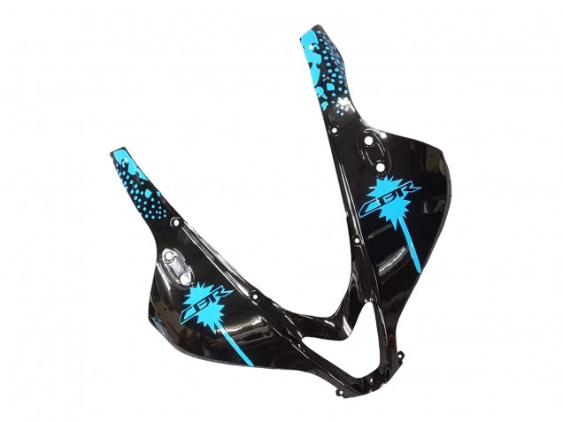 Kit Carenagens Moto Honda CBR600RR 2009-2012 - Branco Azul Preto Brilhante