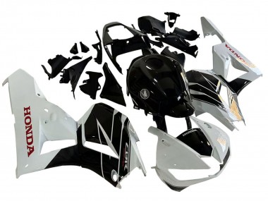 Kits Carenagem Moto Honda CBR600RR 2013-2026 - Branco Preto Brilhante