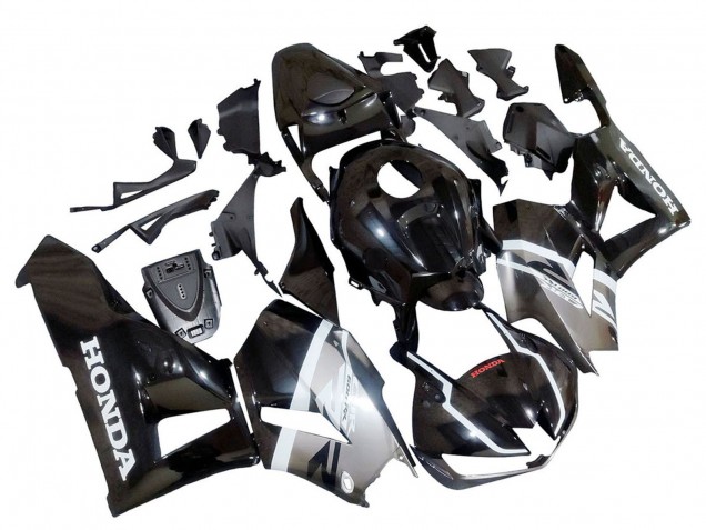 Carenagens Moto Honda CBR600RR 2013-2026 - Prata Preto Brilhante