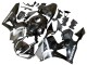 Carenagens Moto Honda CBR600RR 2013-2026 - Prata Preto Brilhante