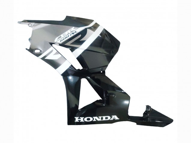 Carenagens Moto Honda CBR600RR 2013-2026 - Prata Preto Brilhante
