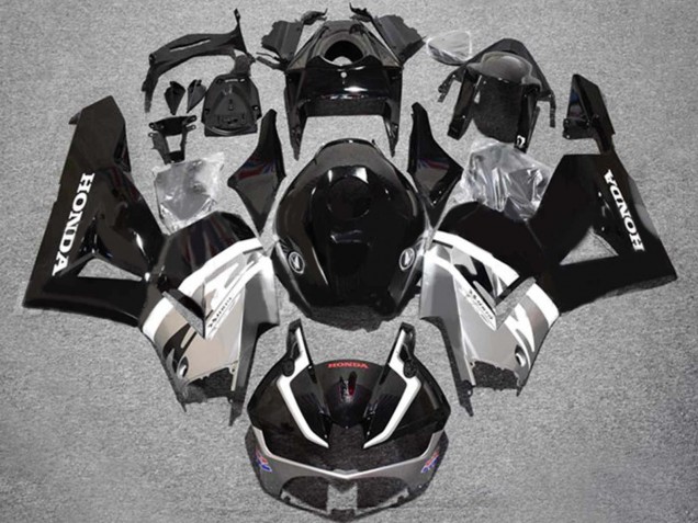 Carenagens Moto Honda CBR600RR 2013-2026 - Prata Preto Brilhante