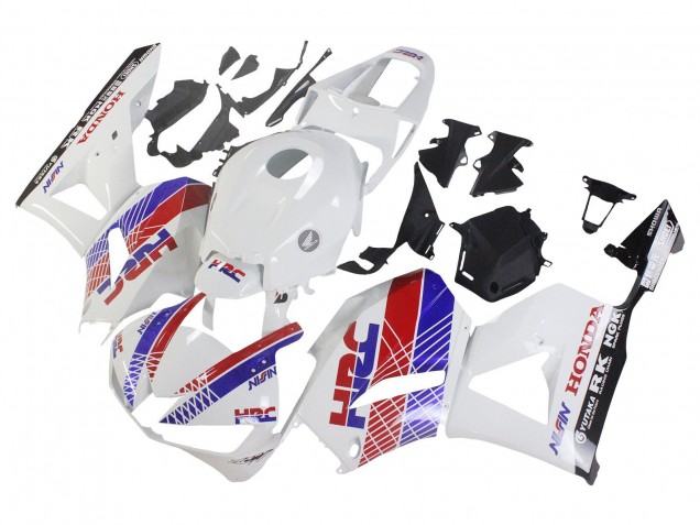Carenagem Moto Honda CBR600RR 2013-2026 - Branco Vermelho Azul HRC