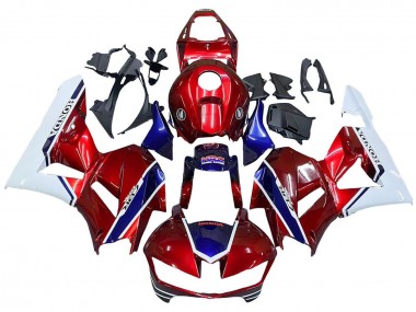 Carenagens Moto Honda CBR600RR 2013-2026 - Branco Vermelho Azul HRC