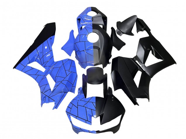 Carenagem Moto Honda CBR600RR 2013-2023 - Azul Preto Fosco