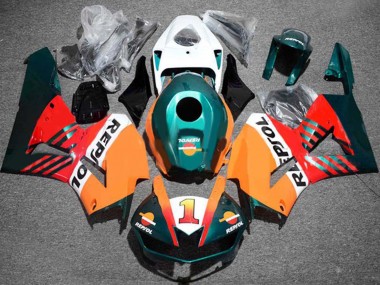 Carenagens Moto Honda CBR600RR 2013-2023 - Laranja Branco Vermelho Preto Brilhante Verde Escuro Repsol 1