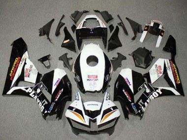 Carenagens Moto Honda CBR600RR 2013-2026 - Branco Ouro Preto Brilhante HRC