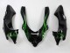 Carenagens Moto Kawasaki ZX10R 2004-2005 - Preto Verde Chama Ninja