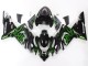 Carenagens Moto Kawasaki ZX10R 2004-2005 - Preto Verde Chama Ninja