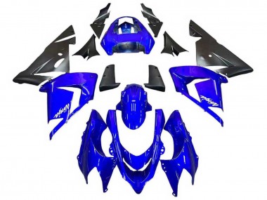 Carenagens Moto Kawasaki ZX10R 2004-2005 - Azul Preto Ninja