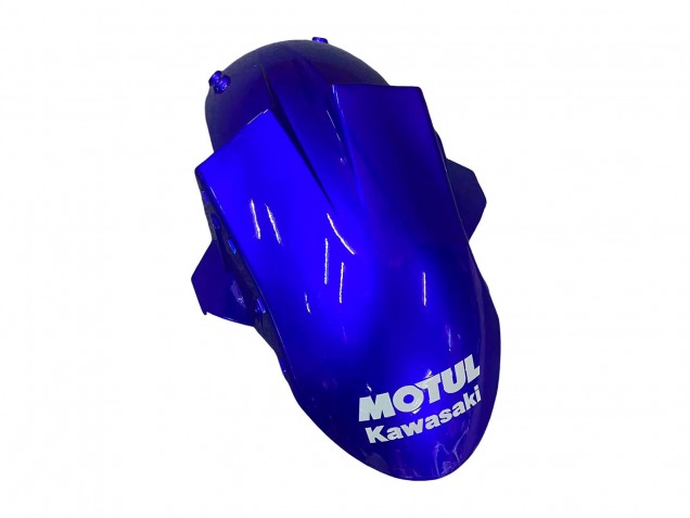 Carenagens Moto Kawasaki ZX10R 2004-2005 - Azul Brilhante Branco Fiat Motul