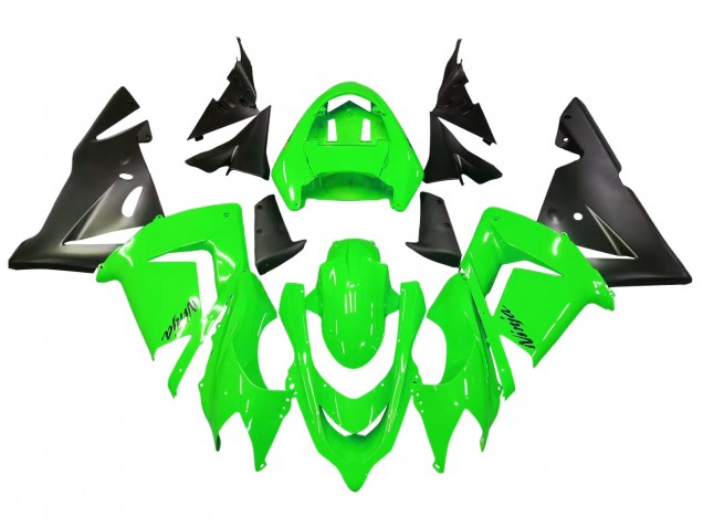 Carenagens Moto Kawasaki ZX10R 2004-2005 - Verde Preto Ninja