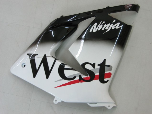 Carenagens Moto Kawasaki ZX10R 2004-2005 - Branco Preto West Ninja