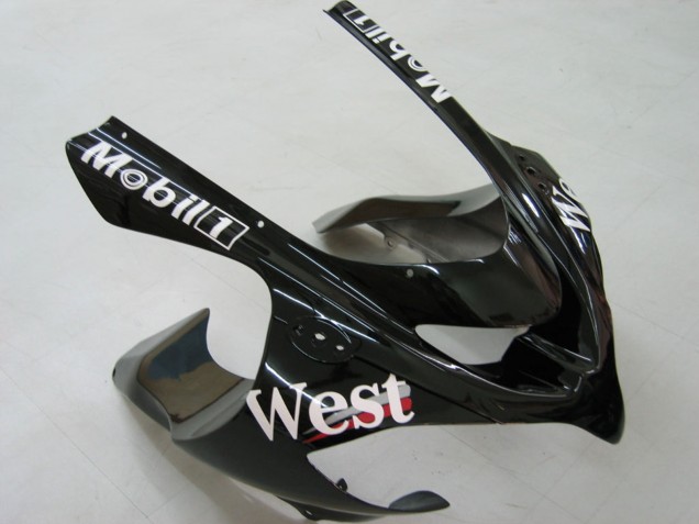 Carenagens Moto Kawasaki ZX10R 2004-2005 - Branco Preto West Ninja
