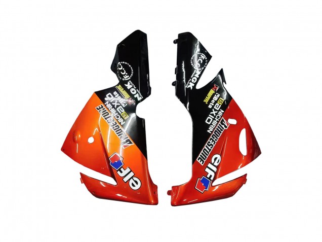 Carenagens Moto Kawasaki ZX10R 2004-2005 - Burnt Laranja Preto Monstro Elf