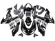 Carenagens Moto Kawasaki ZX10R 2006-2007 - Preto Brilhante Branco West