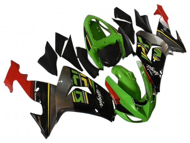 Carenagens Moto Kawasaki ZX10R 2006-2007 - Verde Cinzento Vermelho Preto Amarelo