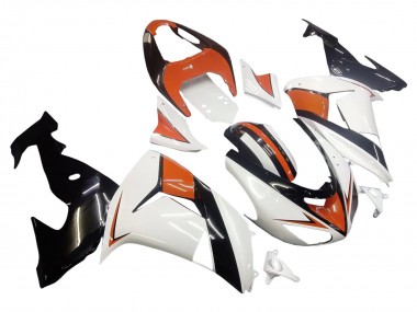 Carenagens Moto Kawasaki ZX10R 2006-2007 - Branco Laranja Preto
