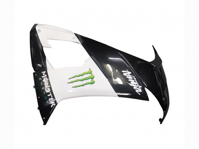Carenagens Moto Kawasaki ZX10R 2008-2010 - Preto Brilhante Branco Verde Monstro Elf