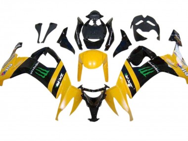 Carenagens Moto Kawasaki ZX10R 2008-2010 - Amarelo Preto Verde Monstro