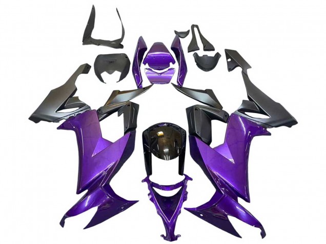 Carenagens Moto Kawasaki ZX10R 2008-2010 - Roxo Preto