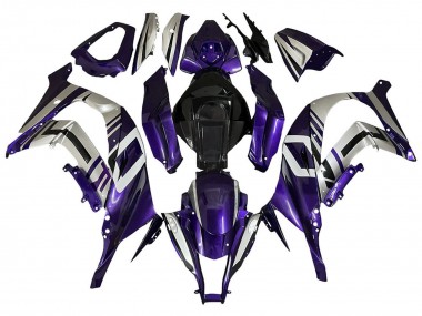Carenagens Moto Kawasaki ZX10R 2008-2010 - Roxo Prata Preto