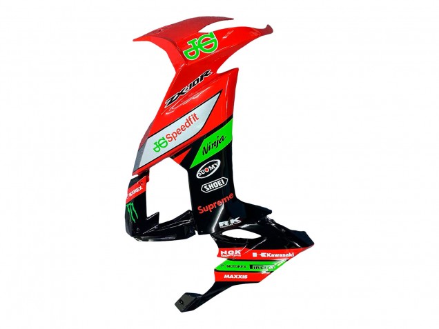 Carenagens Moto Kawasaki ZX10R 2008-2010 - Vermelho Verde Preto