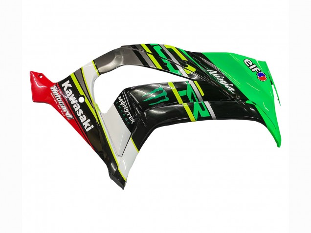 Carenagens Moto Kawasaki ZX10R 2011-2015 - Verde Amarelo Preto Branco Elf Monstro