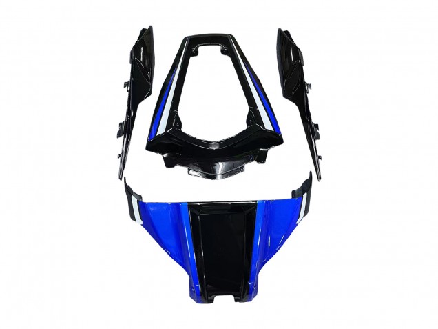Carenagens Moto Kawasaki ZX10R 2011-2015 - Azul Branco Preto Brilhante