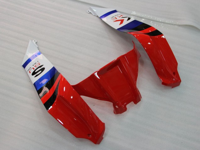 Carenagens Moto Kawasaki ZX10R 2011-2015 - Branco Azul Vermelho Preto SBK Maxxis