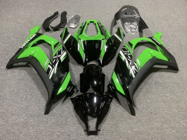 Carenagens Moto Kawasaki ZX10R 2011-2015 - Verde Preto Brilhante Preto Fosco