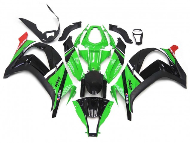 Carenagens Moto Kawasaki ZX10R 2011-2015 - Verde Preto Branco Vermelho
