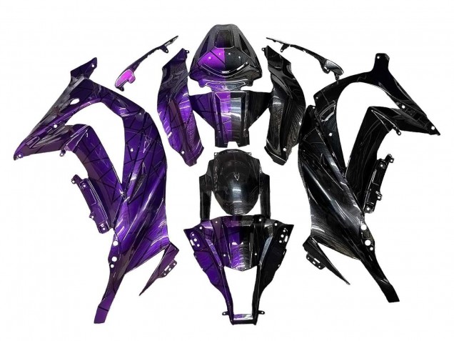 Carenagens Moto Kawasaki ZX10R 2011-2015 - Roxo Preto