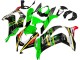 Carenagens Moto Kawasaki ZX10R 2016-2020 - Verde Amarelo Vermelho Preto Elf Monstro