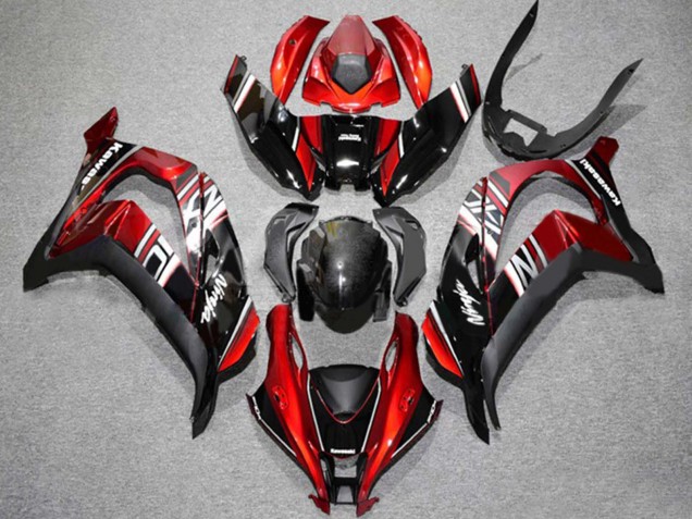Carenagem Moto Kawasaki ZX10R 2016-2020 - Vermelho Preto Brilhante Branco