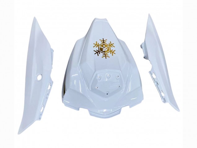 Carenagens Moto Kawasaki ZX10R 2016-2020 - Branco Ouro Preto