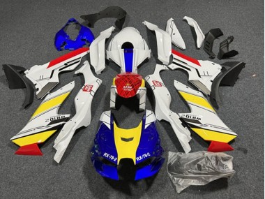 Carenagens Moto Kawasaki ZX10R 2021-2025 - Branco Azul Vermelho Amarelo