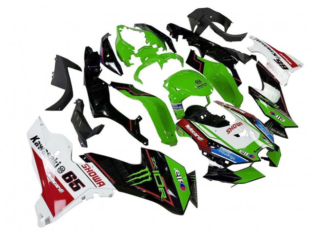 Carenagens Moto Kawasaki ZX10R 2021-2025 - Verde Preto Branco Vermelho Azul Showr Elf Monstro