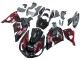 Kits Carenagem Moto Kawasaki ZX14R ZZR1400 2006-2011 - Preto Brilhante Vermelho Chama