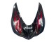 Kits Carenagem Moto Kawasaki ZX14R ZZR1400 2006-2011 - Preto Brilhante Vermelho Chama
