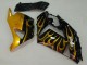 Carenagens Moto Kawasaki ZX14R ZZR1400 2006-2011 - Preto Brilhante Ouro Chama