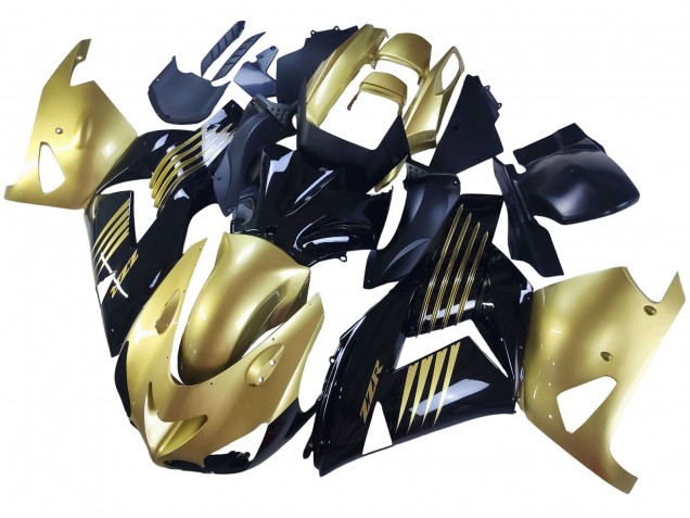 Carenagens Moto Kawasaki ZX14R ZZR1400 2006-2011 - Ouro Preto