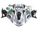Carenagens Moto Kawasaki ZX14R ZZR1400 2012-2024 - Cinzento Verde Preto