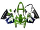 Carenagens Moto Kawasaki ZX6R 1998-1999 - Verde Branco Azul Prata Preto Brilhante
